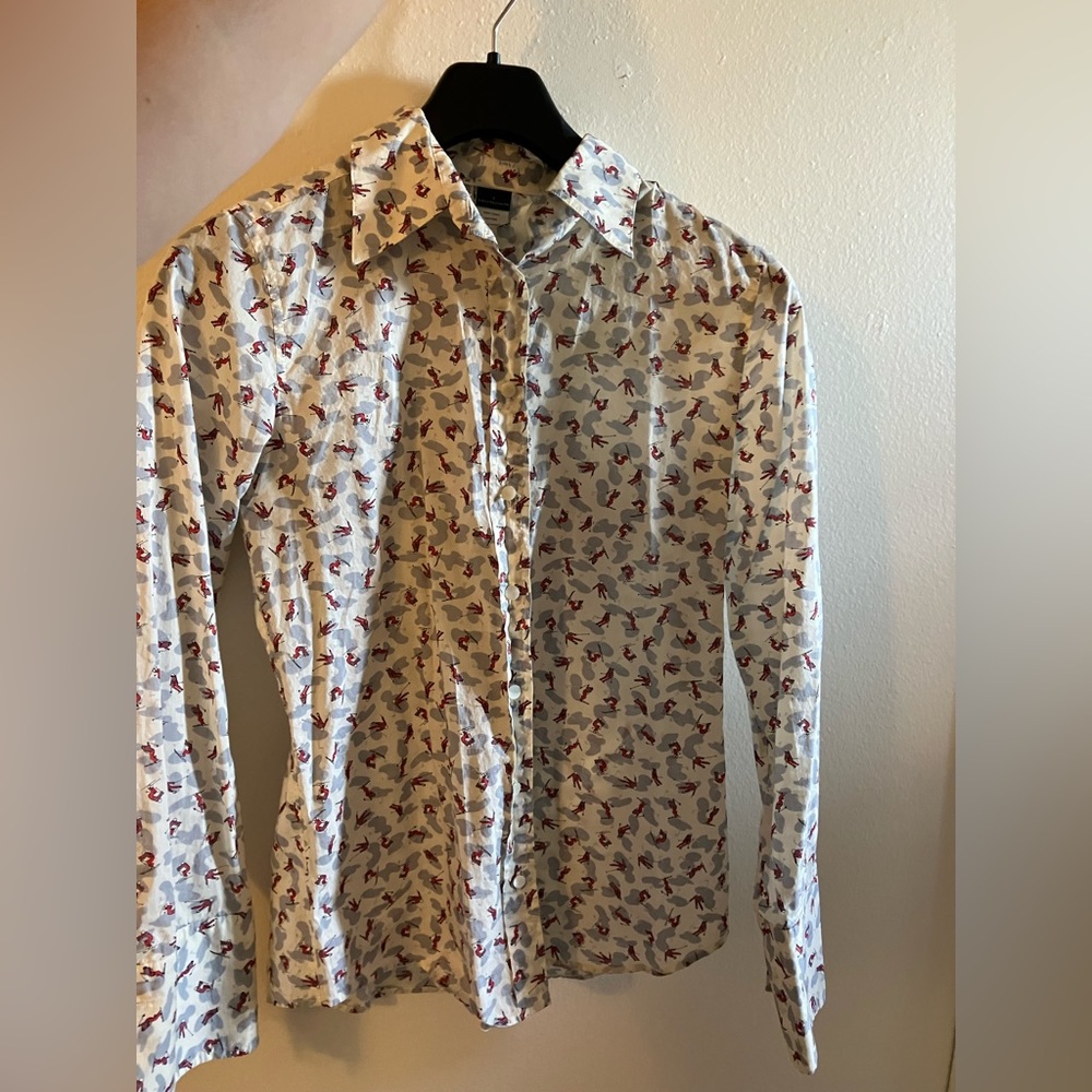Button down shirt - ski pattern - Picture 3 of 4